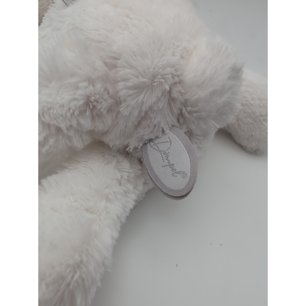 Dimpel 11" Lovey Soft White Bunny Plush - Picture 5 of 6